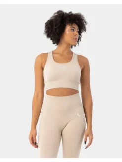 Carpatree Top Blaze top Beżowy Fitted Fit