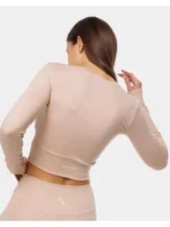 Carpatree Top Crossover top Beżowy Fitted Fit