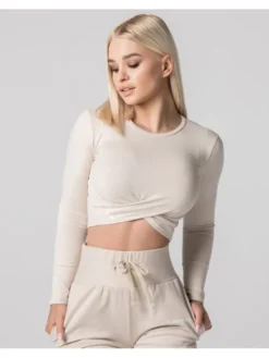 Carpatree Top TopGaia Beżowy Fitted Fit