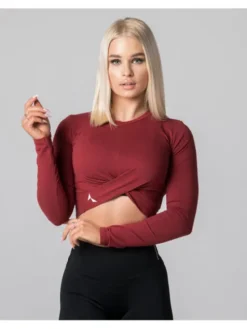 Carpatree Top TopGaia Bordowy Fitted Fit