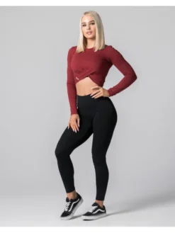Carpatree Top TopGaia Bordowy Fitted Fit