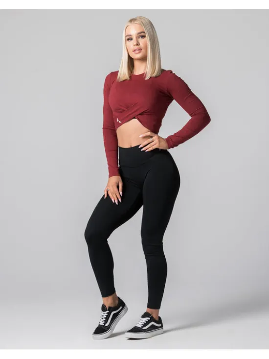 Carpatree Top TopGaia Bordowy Fitted Fit