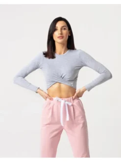 Carpatree Top TopGaia Szary Fitted Fit