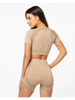 Carpatree Top Vibe Top Beżowy Fitted Fit