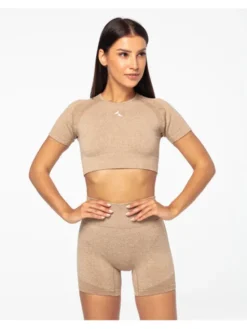 Carpatree Top Vibe Top Beżowy Fitted Fit