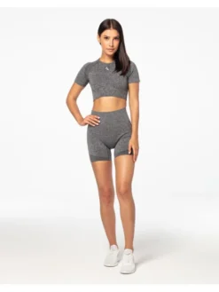 Carpatree Top Vibe Top Szary Fitted Fit
