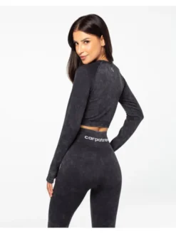 Carpatree Top Yasmine top Czarny Fitted Fit