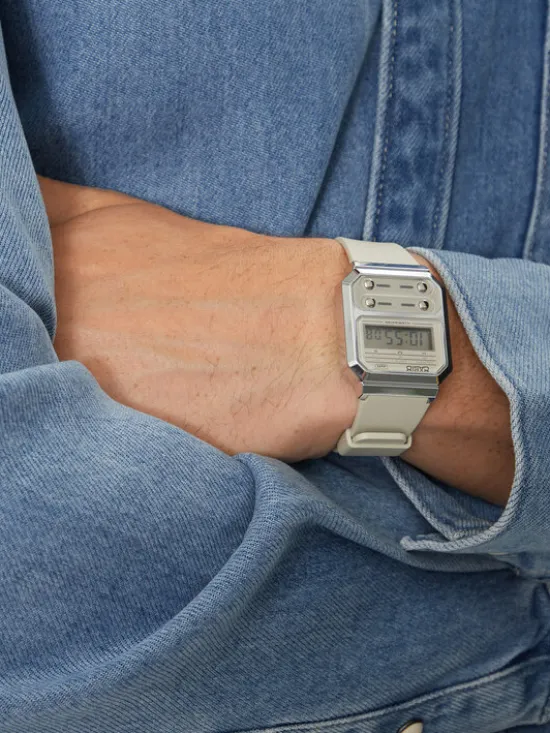 Casio Zegarek A100WEF-8AEF Szary