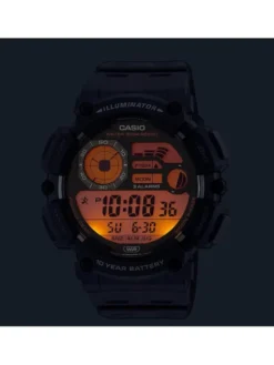 Casio Zegarek Digital Moonphase WS-1500H-1AVEF Granatowy