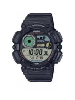 Casio Zegarek Digital Moonphase WS-1500H-1AVEF Granatowy
