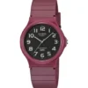 Casio Zegarek MQ-24UC-4BEF Bordowy
