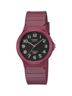 Casio Zegarek MQ-24UC-4BEF Bordowy