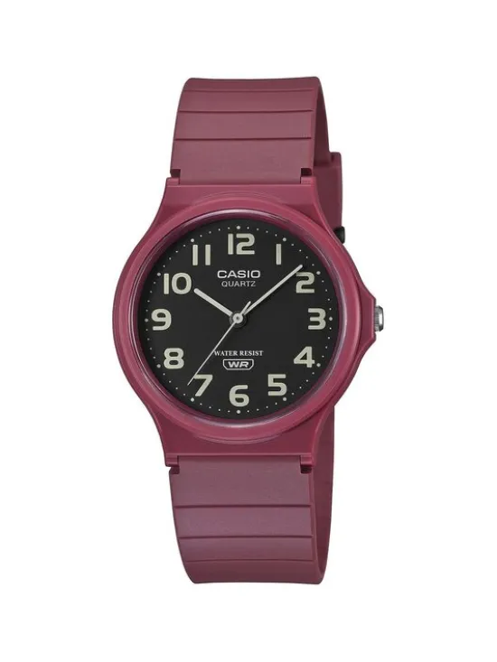 Casio Zegarek MQ-24UC-4BEF Bordowy