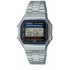 Casio Zegarek Vintage A168WA-1YES Srebrny