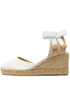 Castañer Espadryle Carina/6/001 020964 Biały