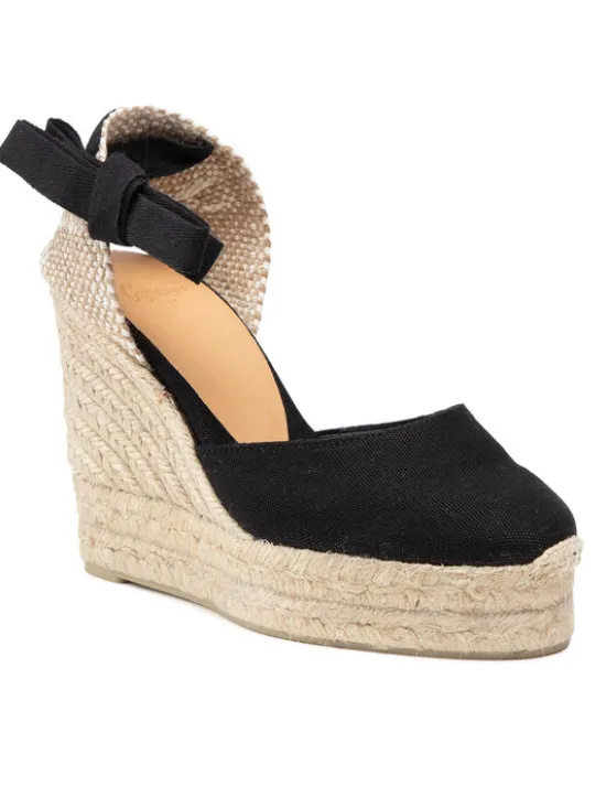 Castañer Espadryle Carina/8ED/001 020961-100 Czarny