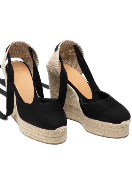 Castañer Espadryle Carina/8ED/001 020961-100 Czarny