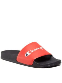 Champion Klapki Slide Varsity S21993-CHA-RS001 Czerwony