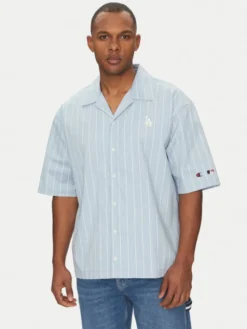Champion Koszula 221041 Granatowy Regular Fit