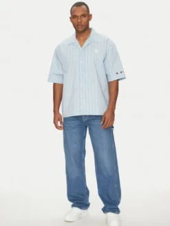 Champion Koszula 221041 Granatowy Regular Fit