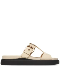 Clarks Klapki Aristella West 26185812 Écru