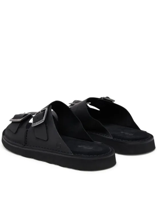 Clarks Klapki Solsbury Strap 26180885 Czarny