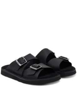Clarks Klapki Solsbury Strap 26180885 Czarny