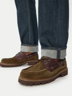Clarks Loafersy Cleyhill Boat 26186180 Khaki