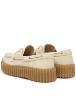 Clarks Półbuty Torhill Boat 26186302 Écru