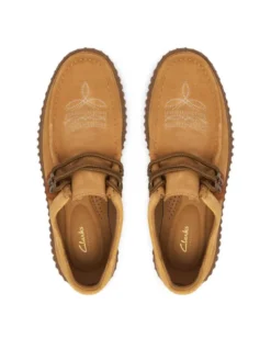 Clarks Półbuty Torhill Lo 26327293 Brązowy jasny