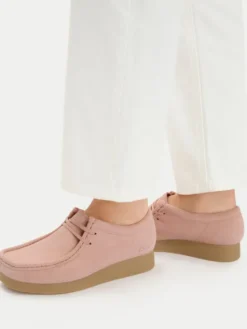 Clarks Półbuty WallabeeEVOSh 26186342 Różowy