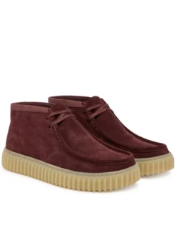Clarks Trzewiki Torhill Hi 26183423 Bordowy