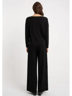 CLICK Bluzka 10-6967 Czarny Regular Fit
