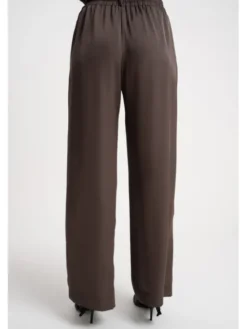 CLICK Spodnie materiałowe 30-463 Brązowy Loose Fit
