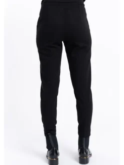 CLICK Spodnie materiałowe 30-453 Czarny Tapered Fit