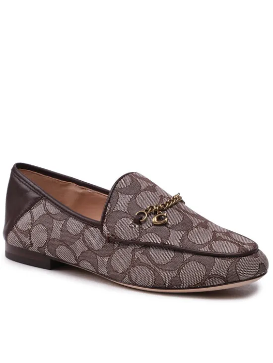 Coach Loafersy Hanna Textured Jacq CC888 Brązowy