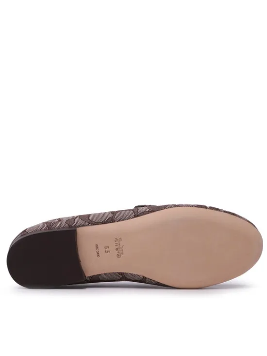 Coach Loafersy Hanna Textured Jacq CC888 Brązowy