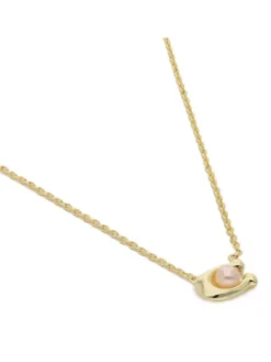 Coach Naszyjnik Pearl Signature C Pendant Necklace 37341916GLD651 Złoty