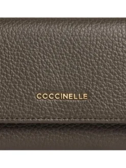 Coccinelle Portfel Metallic Small Brązowy