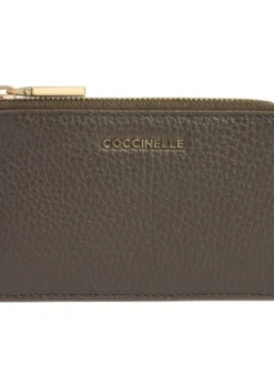 Coccinelle Portfel Metallic 1000 Zielony ciemny