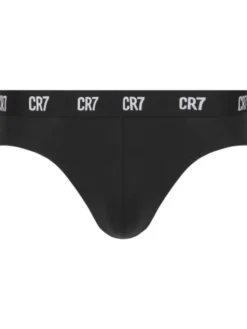 Cristiano Ronaldo CR7 Komplet slipów Main Basic Brief 3-Pack 8100-66-900 Czarny