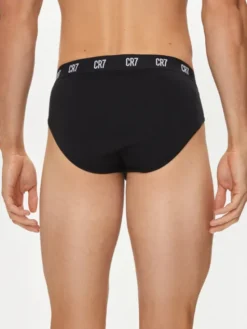 Cristiano Ronaldo CR7 Komplet slipów Main Basic Brief 3-Pack 8100-66-900 Czarny