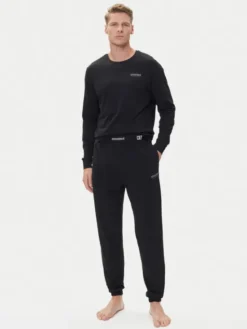 Cristiano Ronaldo CR7 Piżama 8730-42 Czarny Regular Fit