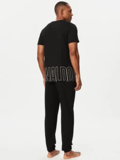 Cristiano Ronaldo CR7 Piżama 8730-4401 Czarny Regular Fit
