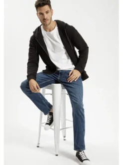 Cross Jeans Jeansy C 132-083 Niebieski Straight Leg