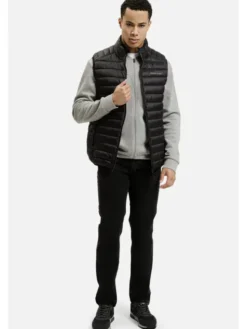Cross Jeans Kamizelka 40302-020 Czarny Regular Fit