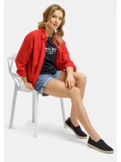 Cross Jeans Szorty jeansowe F 418-024 Niebieski
