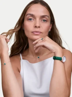 Daniel Wellington Zegarek Crystalline Bezel 32 DW00100826 Różowe złoto