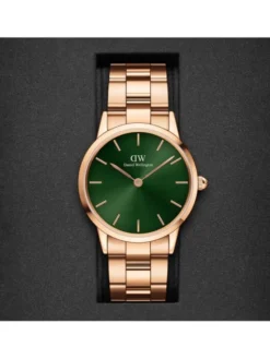Daniel Wellington Zegarek iconic Emerald DW00100419 Złoty