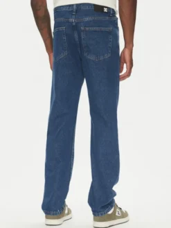 DC Shoes Jeansy Worker Straight ADYDP03072 Niebieski Regular Fit